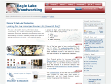 Tablet Screenshot of eaglelakewoodworking.com